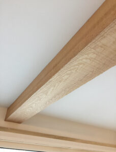 Wooden frames for the ceiling